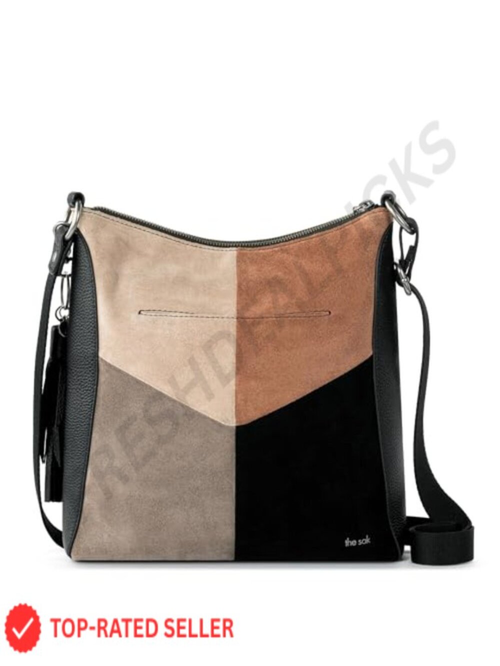 The Sak Lucia Leather Crossbody Purse with Adjustable Strap - Picture 4 of 6